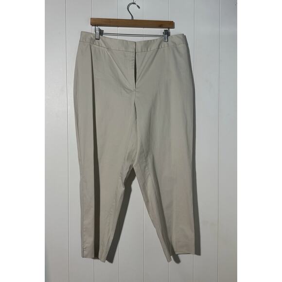 Talbots Woman Heritage Kahaki Lightweight Netural Pants 16 W - Picture 1 of 8